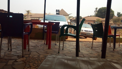 Abacha Joint [ aka Ijeoma Abacha] full African Salad. restaurant exterior and interior view