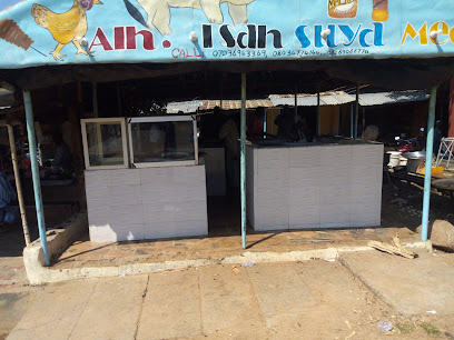 Alhaji Isah Suya meat restaurant exterior and interior view