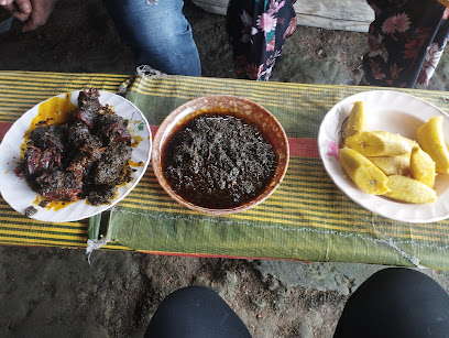 Atimbo Bushmeat Joint restaurant exterior and interior view