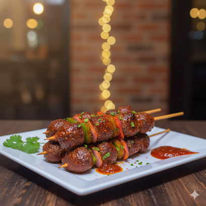 Delkaris Food Palace restaurant exterior and interior view