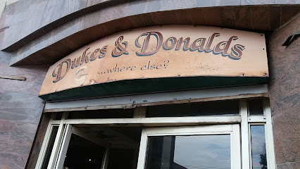 Dukes And Donalds restaurant exterior and interior view