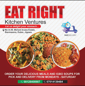 Eat right kitchen ventures restaurant exterior and interior view