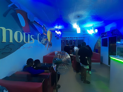 Famous cafe restaurant exterior and interior view