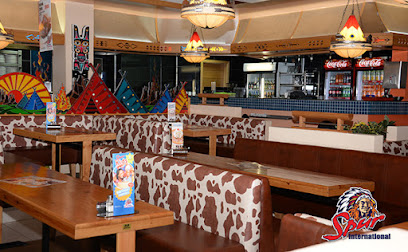 Golden Eagles Spur Nigeria restaurant exterior and interior view