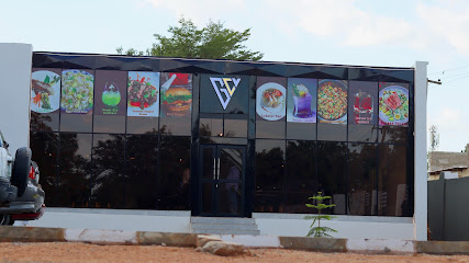 Grand city view restaurant exterior and interior view