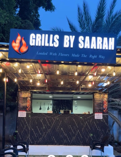 Grills by saarah restaurant exterior and interior view