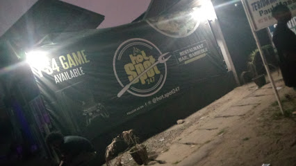 Hot spot bar restaurant exterior and interior view