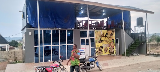 KING'S PIZZA restaurant exterior and interior view