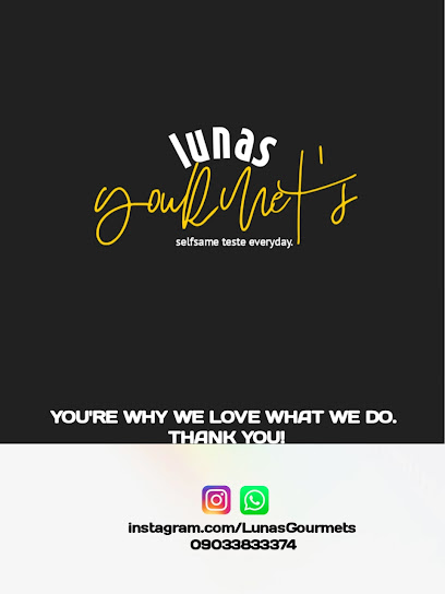 Luna's Gourmet restaurant exterior and interior view