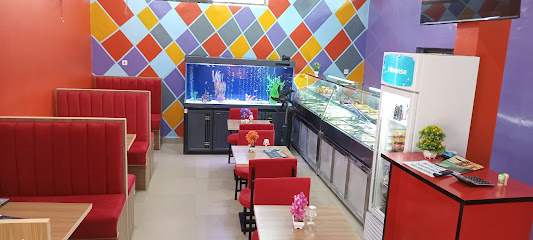 MNJ Food Empire restaurant exterior and interior view