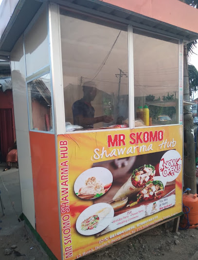 Mr Skomo Shawarma Hub restaurant exterior and interior view