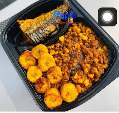 Pop's food, Bar and Barbecue restaurant exterior and interior view