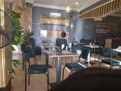 Rustic Cheers restaurant exterior and interior view