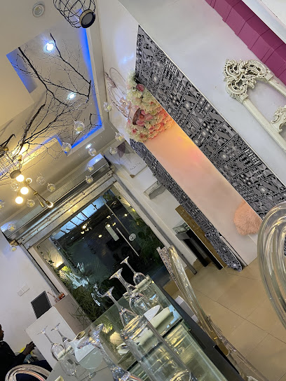 The April celebrations restaurant exterior and interior view