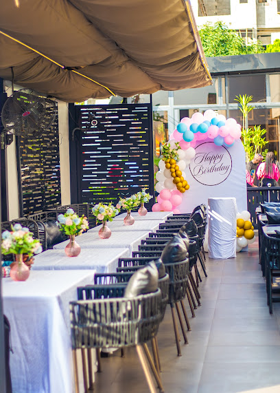 The Grid Lagos restaurant exterior and interior view