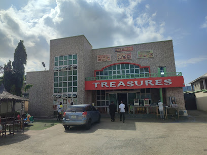 Treasures restaurant exterior and interior view