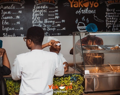 Yakoyo Afrikana restaurant exterior and interior view